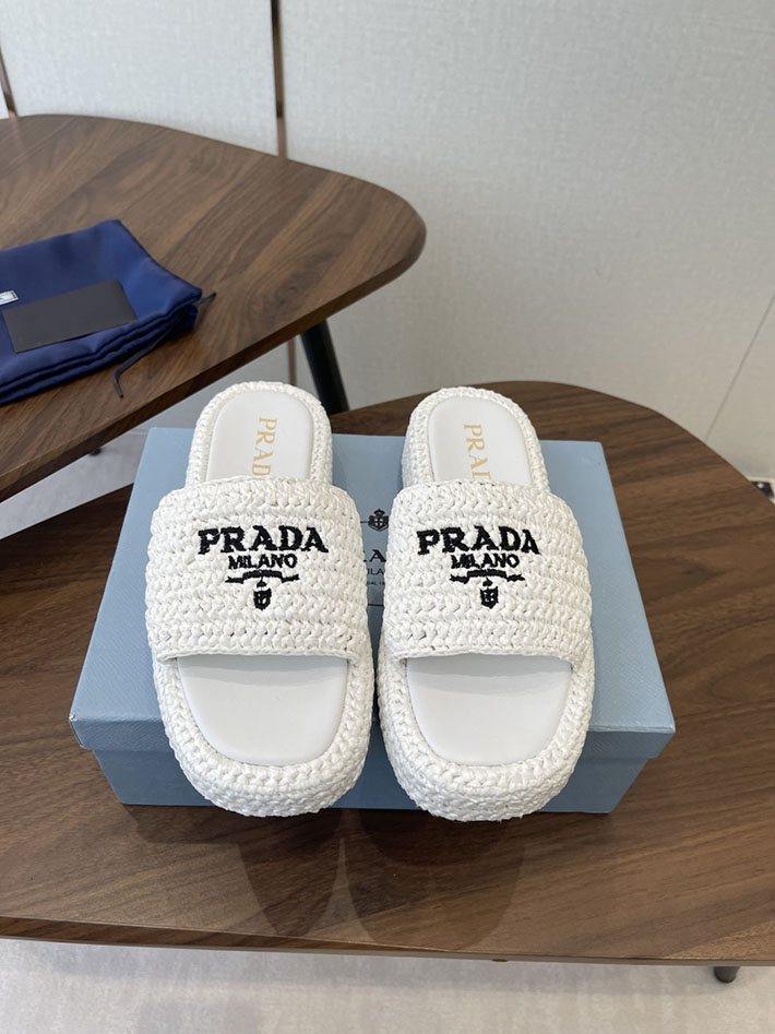 最高級プラダスーパーコピー PRADA 2026年春夏 新作 クロシェ フラットフォーム スライドサンダル 2630611 プラダ サンダル 新作 - 画像 (3)