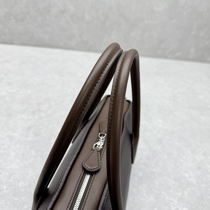 最高級ザロウスーパーコピー THE ROW EWA バッグ Ewa curved top-handle bag ディープブラウン 2631615 ザロウ バッグ 人気 - 画像 (5)