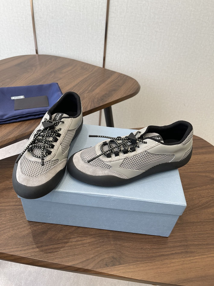 メンズレディース兼用 最高級プラダスーパーコピー PRADA スピードロック メッシュ スニーカー グレー 2630622 プラダ スニーカー メンズ - 画像 (9)