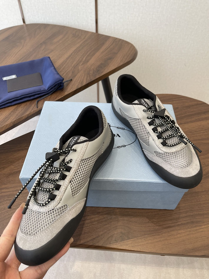 メンズレディース兼用 最高級プラダスーパーコピー PRADA スピードロック メッシュ スニーカー グレー 2630622 プラダ スニーカー メンズ - 画像 (8)