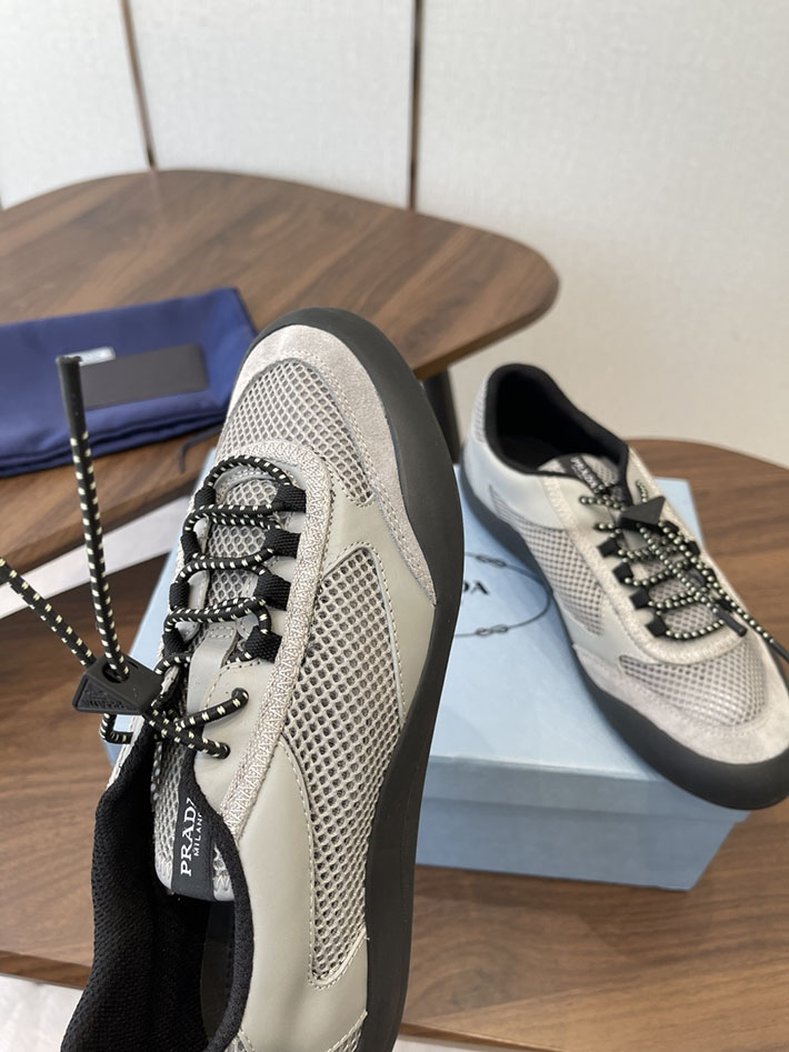 メンズレディース兼用 最高級プラダスーパーコピー PRADA スピードロック メッシュ スニーカー グレー 2630622 プラダ スニーカー メンズ - 画像 (7)
