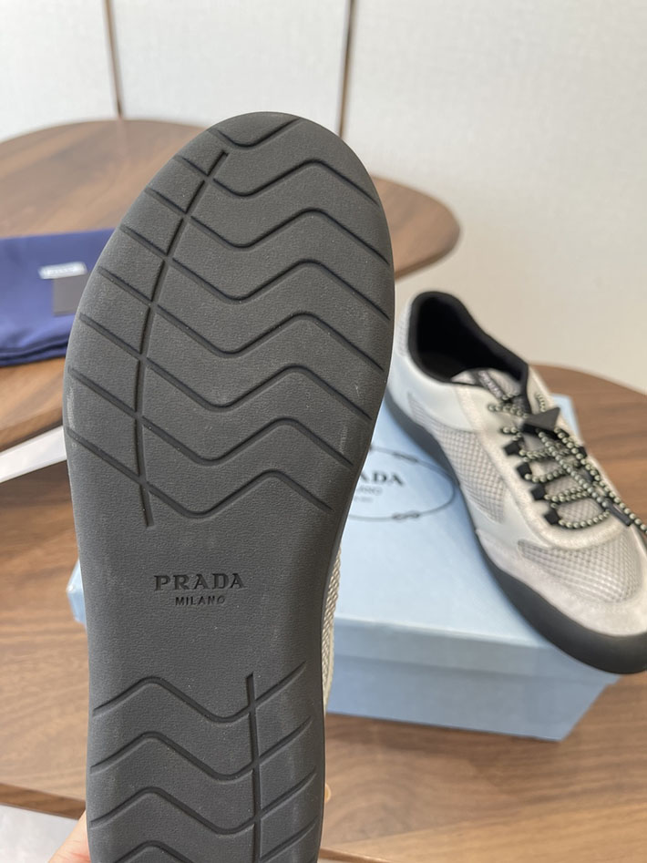 メンズレディース兼用 最高級プラダスーパーコピー PRADA スピードロック メッシュ スニーカー グレー 2630622 プラダ スニーカー メンズ - 画像 (4)