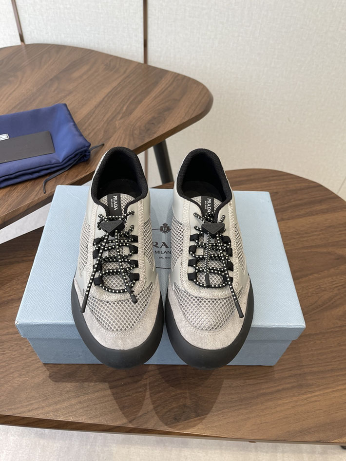 メンズレディース兼用 最高級プラダスーパーコピー PRADA スピードロック メッシュ スニーカー グレー 2630622 プラダ スニーカー メンズ - 画像 (3)