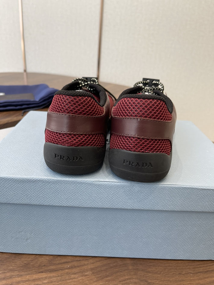 メンズレディース兼用 最高級プラダスーパーコピー PRADA スピードロック メッシュ スニーカー ワインレッド 2630623 プラダ スニーカー レディース - 画像 (5)