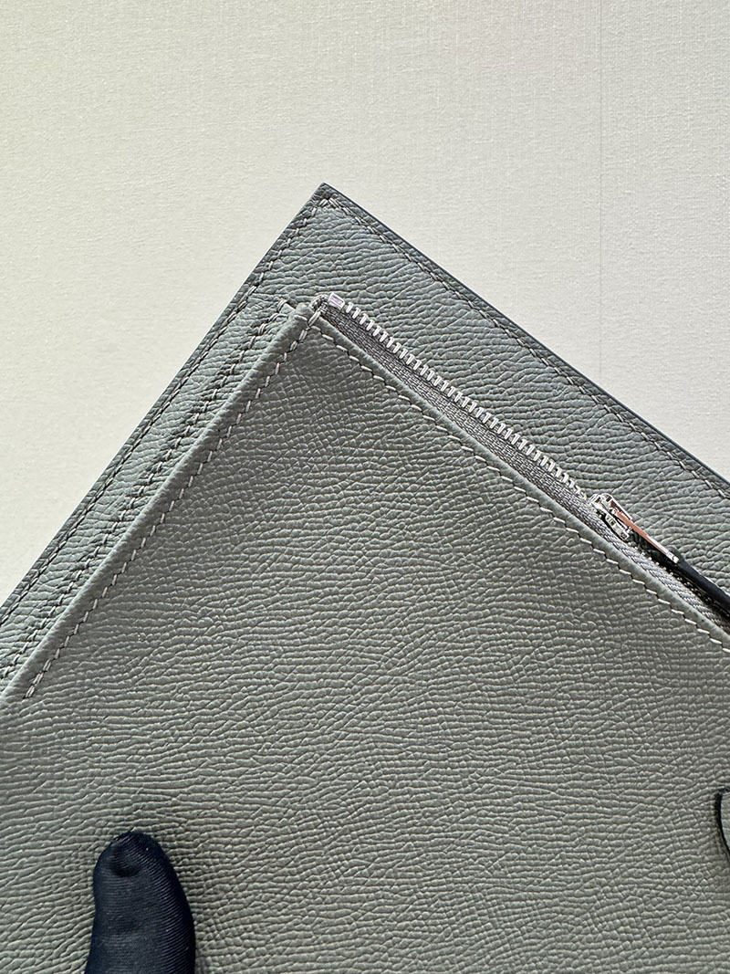 エルメス クラッチバッグの通販 HERMES ポーチ アカデミ ヴェールアマンド ヴォー・エプソン シルバー金具 2631632 エルメス ポーチ 新作 - 画像 (2)