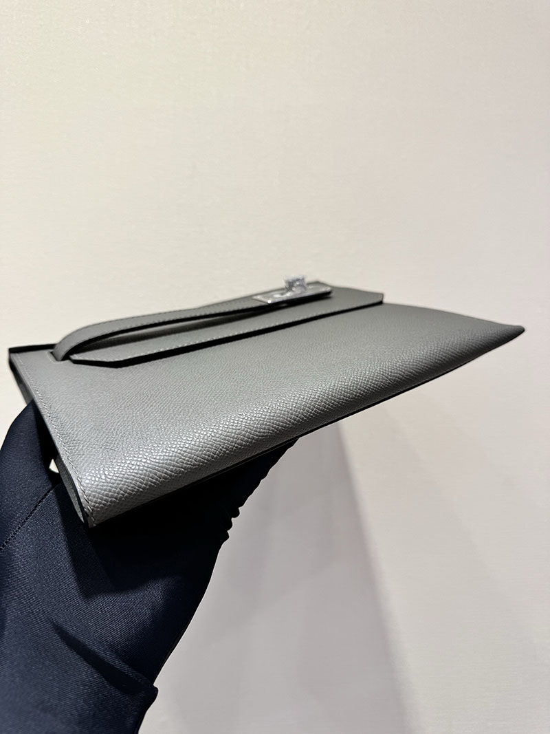 エルメス クラッチバッグの通販 HERMES ポーチ アカデミ グリメイヤー ヴォー・エプソン シルバー金具 H086976CK0L エルメス ポーチ バック - 画像 (5)