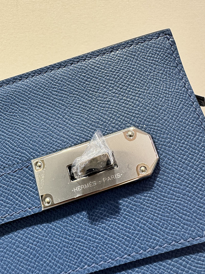 エルメス クラッチバッグの通販 HERMES ポーチ アカデミ アズール ヴォー・エプソン シルバー金具 H086976CK7R エルメス クラッチバッグ - 画像 (6)