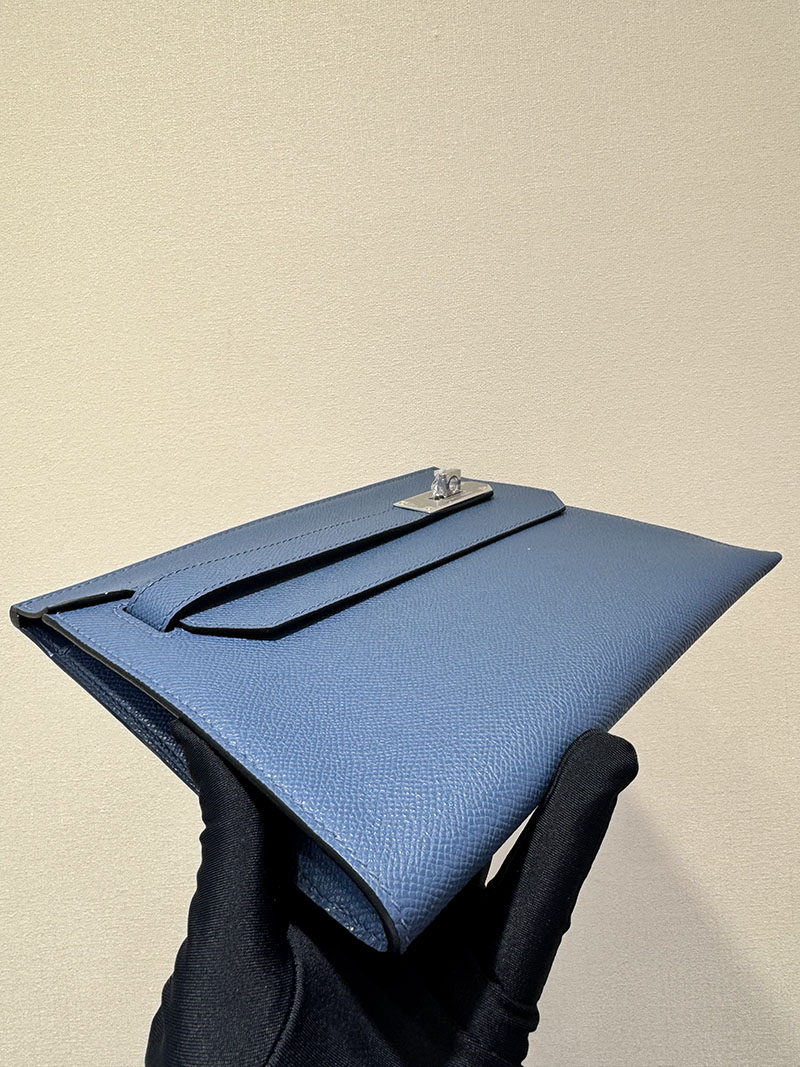 エルメス クラッチバッグの通販 HERMES ポーチ アカデミ アズール ヴォー・エプソン シルバー金具 H086976CK7R エルメス クラッチバッグ - 画像 (5)