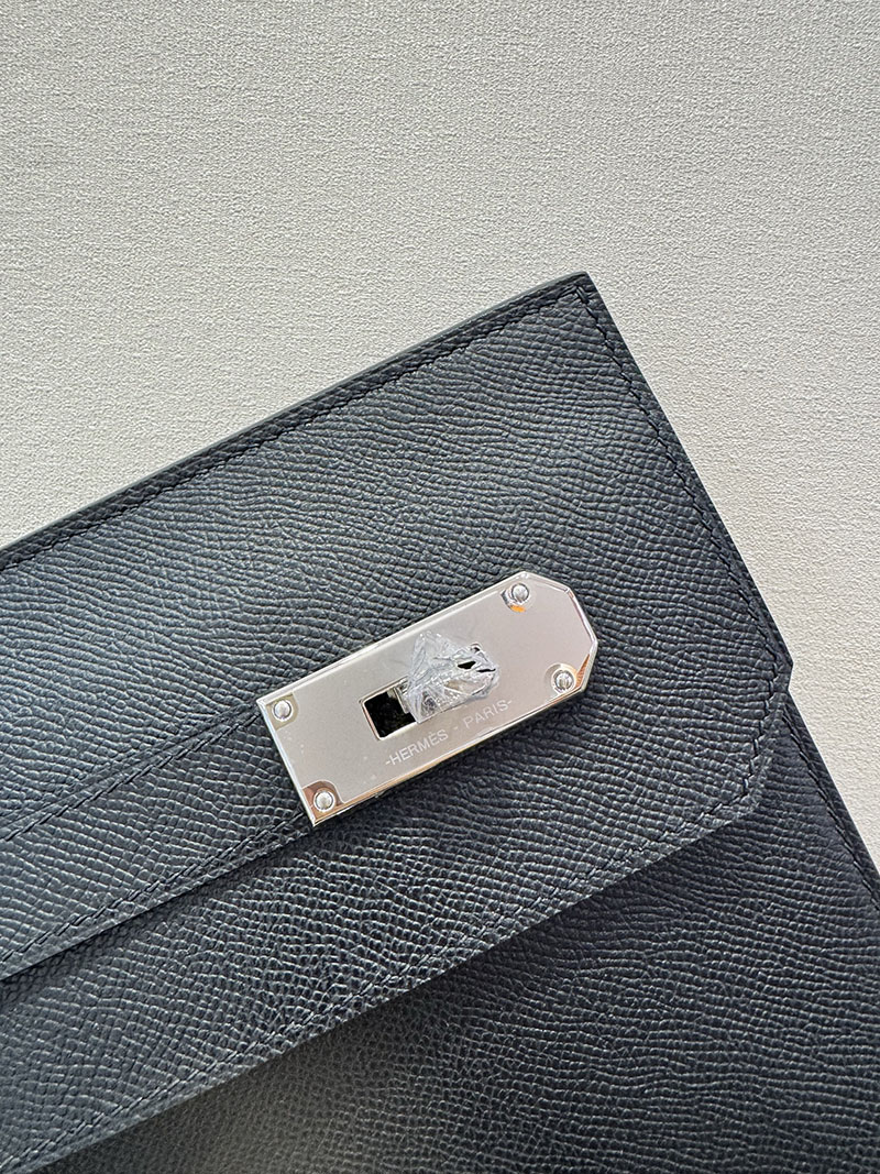 エルメス クラッチバッグの通販 HERMES ポーチ アカデミ 黒 ヴォー・エプソン シルバー金具 H086976CK89 エルメス ポーチ アウトレット - 画像 (6)