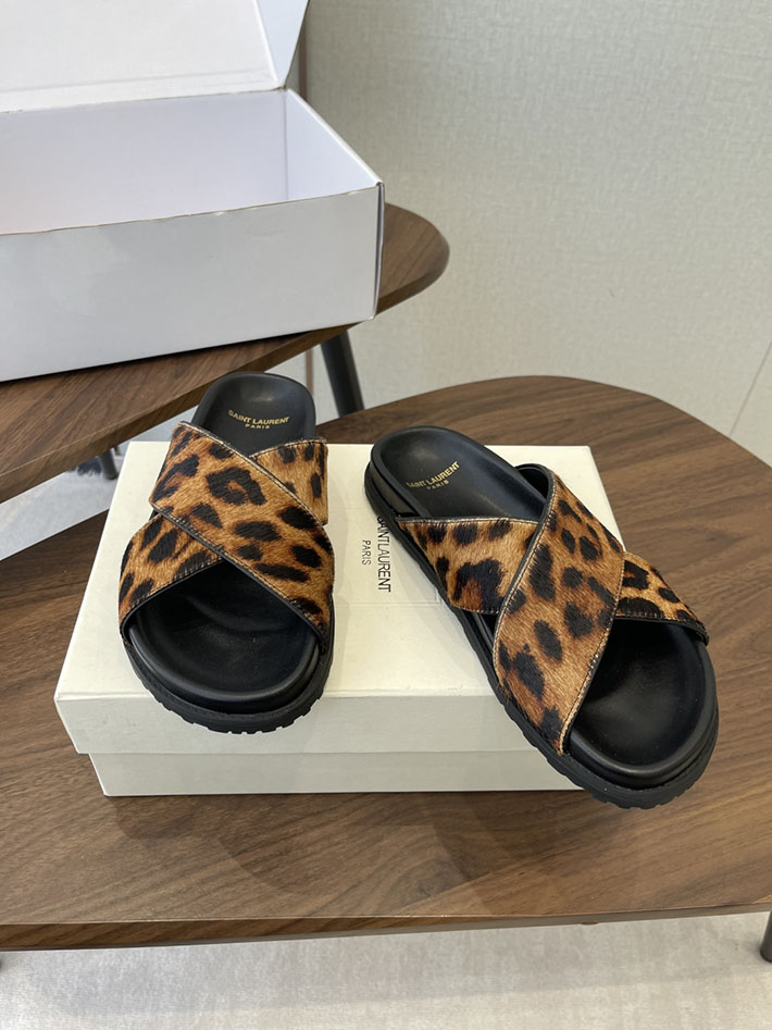 最高級サンローランスーパーコピー YSL パリ エディスリマン ジミー クリスクロス ストラップ フラットサンダル 2630638 サン ローラン サンダル レディース - 画像 (8)