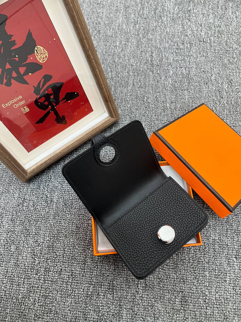 エルメス ドゴン コンパクトの通販 HERMES ドゴン カードケース ブラック トゴ シルバー金具 2631638 エルメス カードケース 財布代わり - 画像 (5)