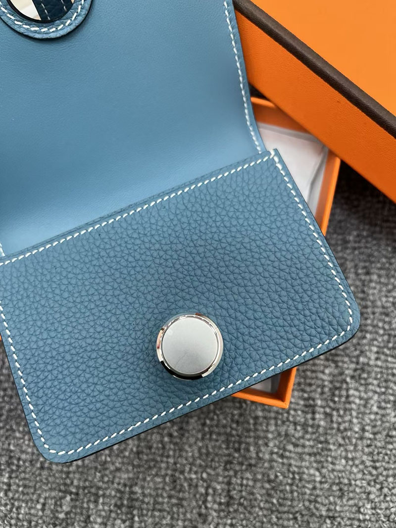 エルメス ドゴン コンパクトの通販 HERMES ドゴン カードケース ブルージーン トゴ シルバー金具 2631639 エルメス カードケース 人気 - 画像 (4)