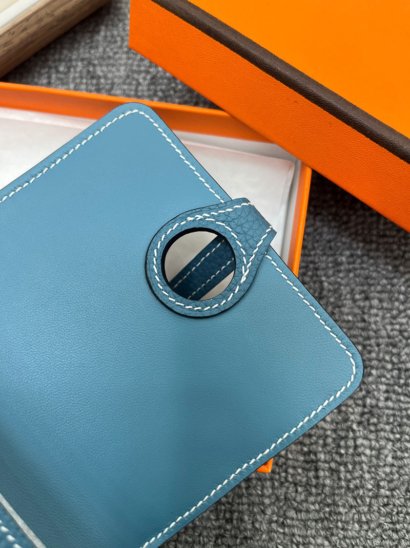 エルメス ドゴン コンパクトの通販 HERMES ドゴン カードケース ブルージーン トゴ シルバー金具 2631639 エルメス カードケース 人気 - 画像 (3)