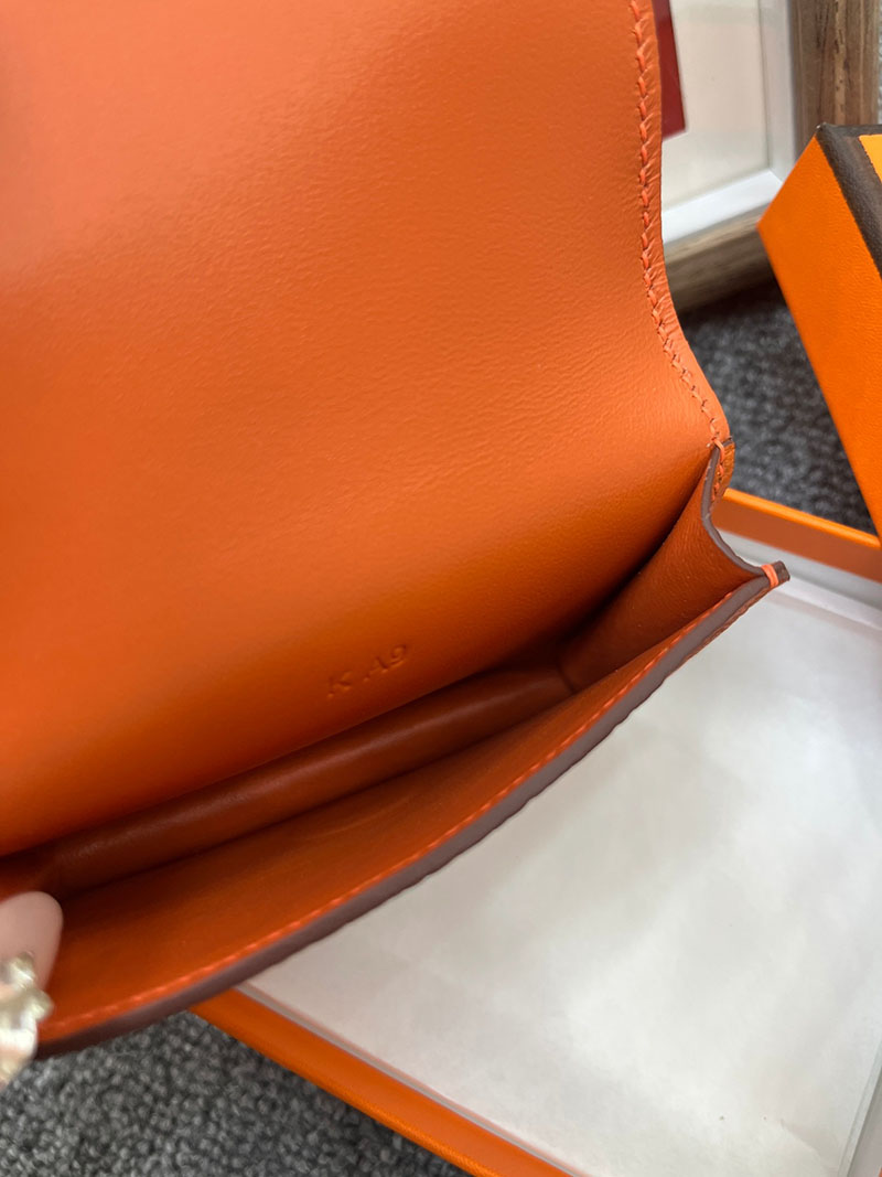 エルメス ドゴン コンパクトの通販 HERMES ドゴン カードケース オレンジ トゴ シルバー金具 2631641 エルメス カードケース レディース - 画像 (2)