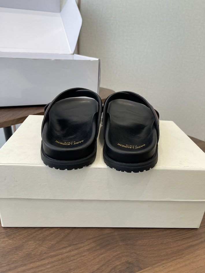 最高級サンローランスーパーコピー YSL パリ エディスリマン ジミー クリスクロス ストラップ フラットサンダル 2630643 イブ サン ローラン 店舗 在庫 - 画像 (5)