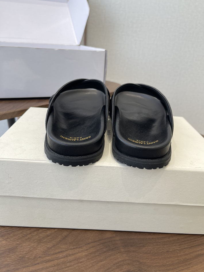 最高級サンローランスーパーコピー YSL パリ エディスリマン ジミー クリスクロス ストラップ フラットサンダル 2630644 イブ サン ローラン 店舗 近く - 画像 (6)