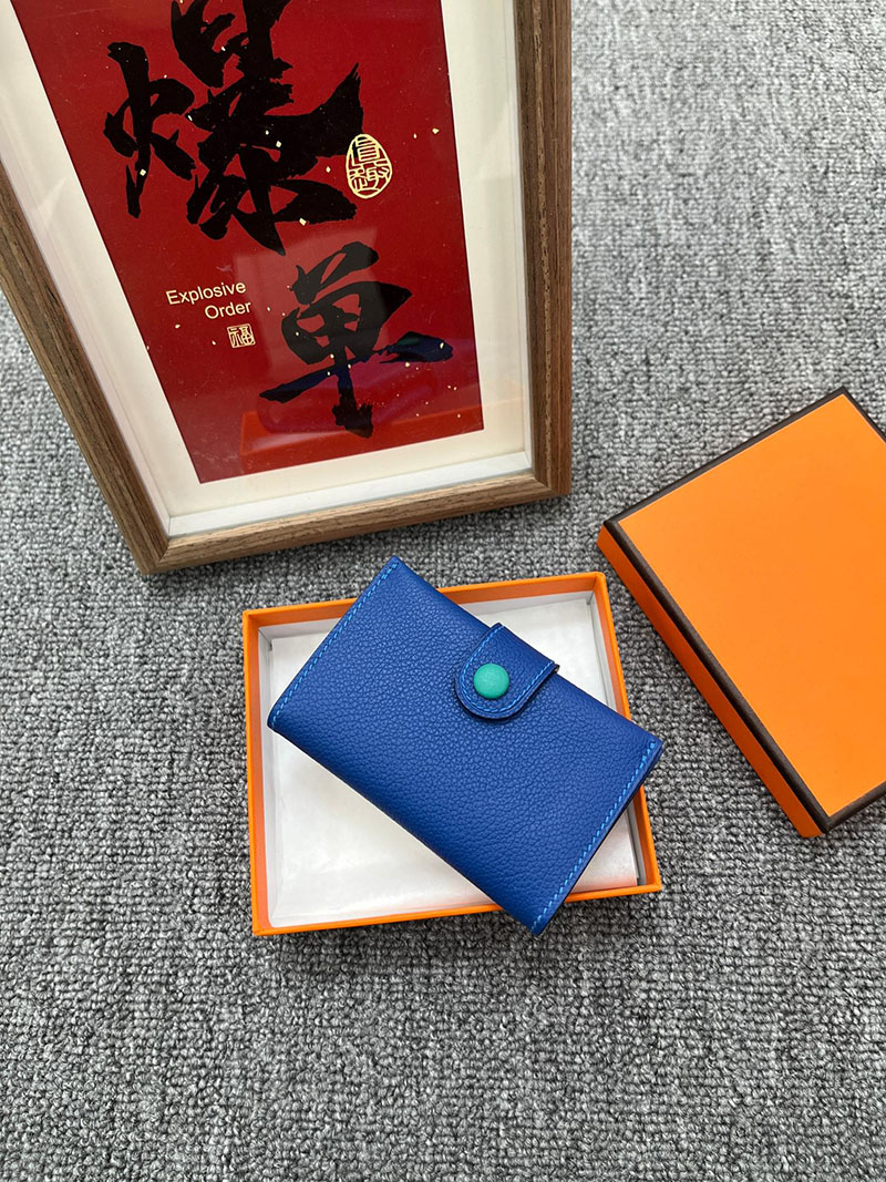 エルメス カードホルダーの通販 HERMES カードホルダー R.M.S ブルーゼリージュ ヴォー・エヴァーカラー H088006CKI7 エルメス 名刺入れ レディース - 画像 (8)