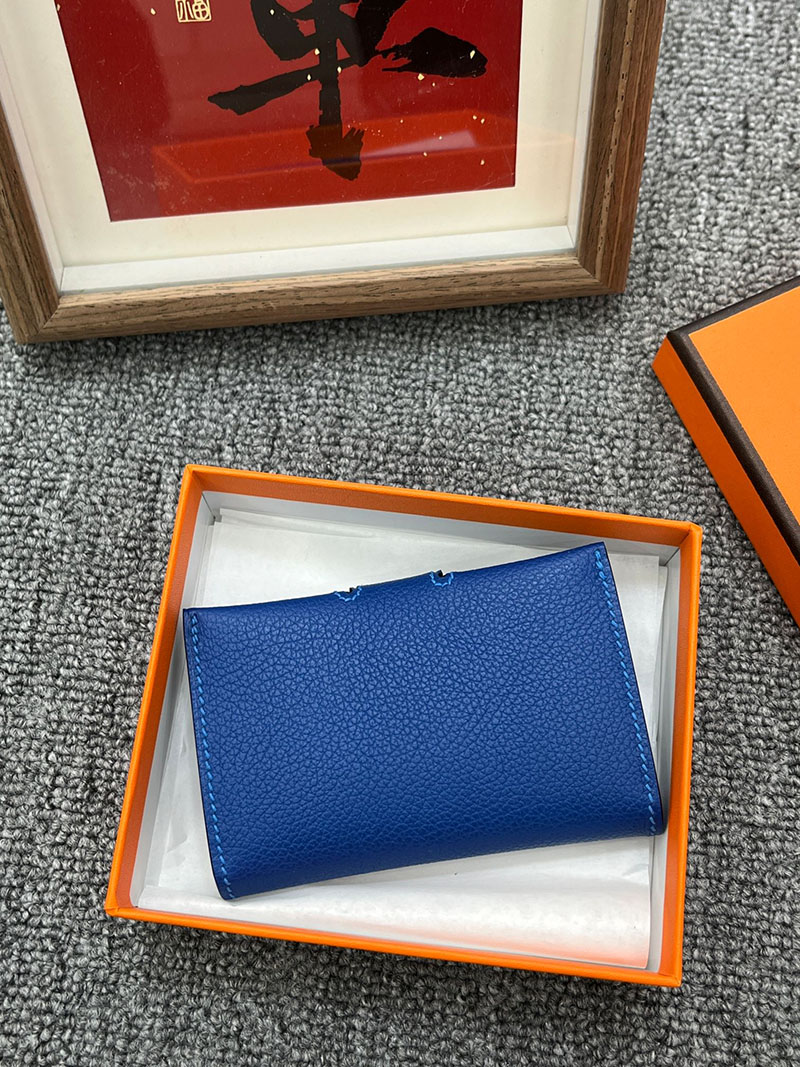 エルメス カードホルダーの通販 HERMES カードホルダー R.M.S ブルーゼリージュ ヴォー・エヴァーカラー H088006CKI7 エルメス 名刺入れ レディース - 画像 (5)