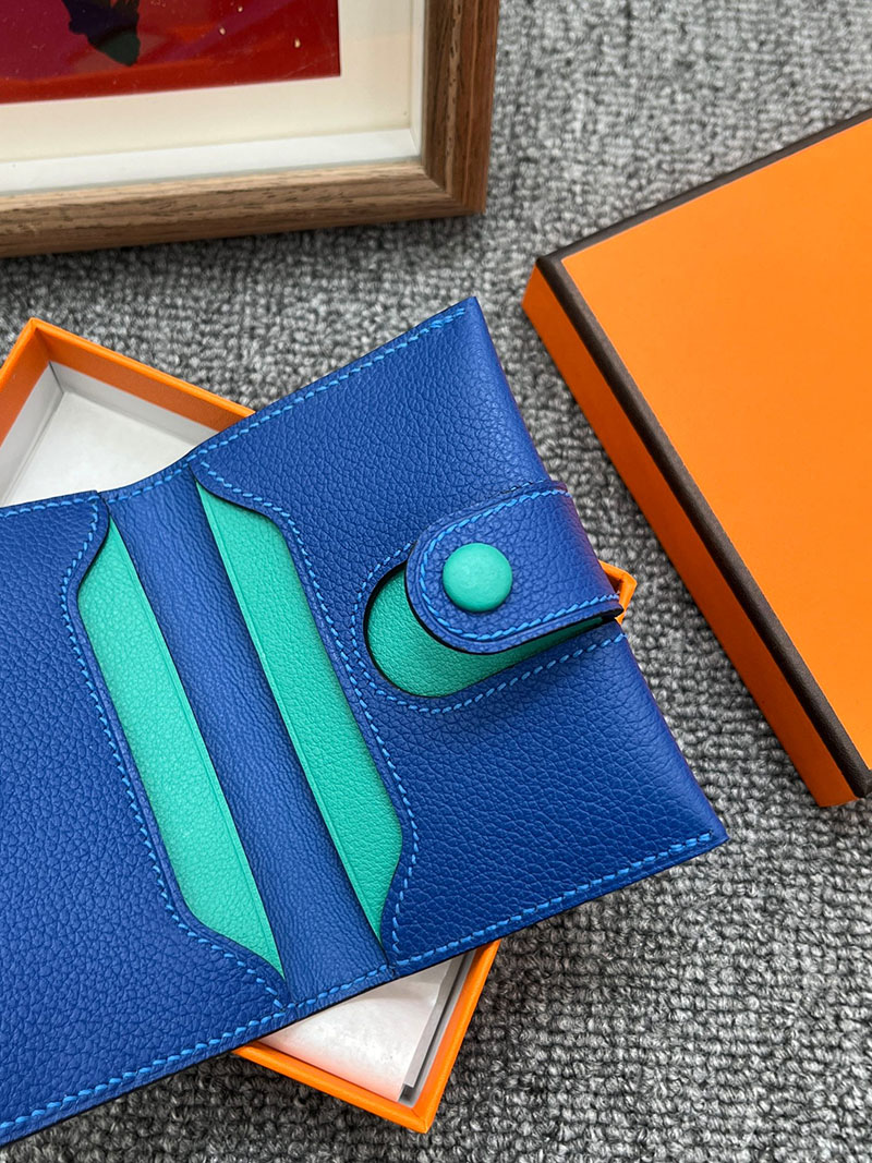 エルメス カードホルダーの通販 HERMES カードホルダー R.M.S ブルーゼリージュ ヴォー・エヴァーカラー H088006CKI7 エルメス 名刺入れ レディース - 画像 (3)