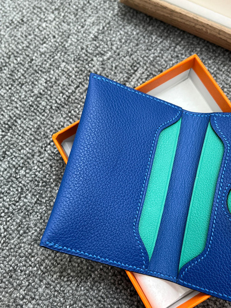 エルメス カードホルダーの通販 HERMES カードホルダー R.M.S ブルーゼリージュ ヴォー・エヴァーカラー H088006CKI7 エルメス 名刺入れ レディース - 画像 (2)