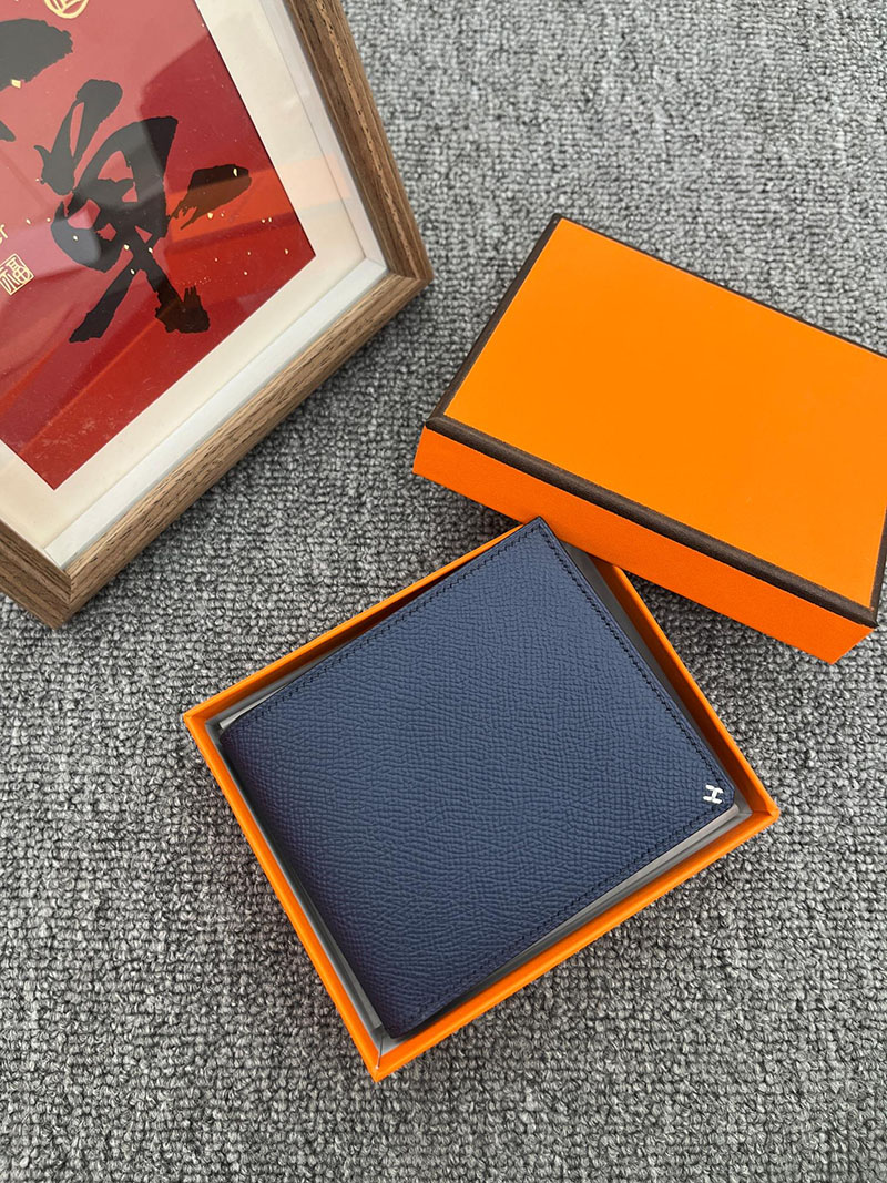 エルメス 財布 コンパクトの通販 HERMES 財布 Hセリエ コンパクト ブルーニュイ ヴォー・エプソン H084531CK2Z エルメス Hセリエ 財布 - 画像 (5)