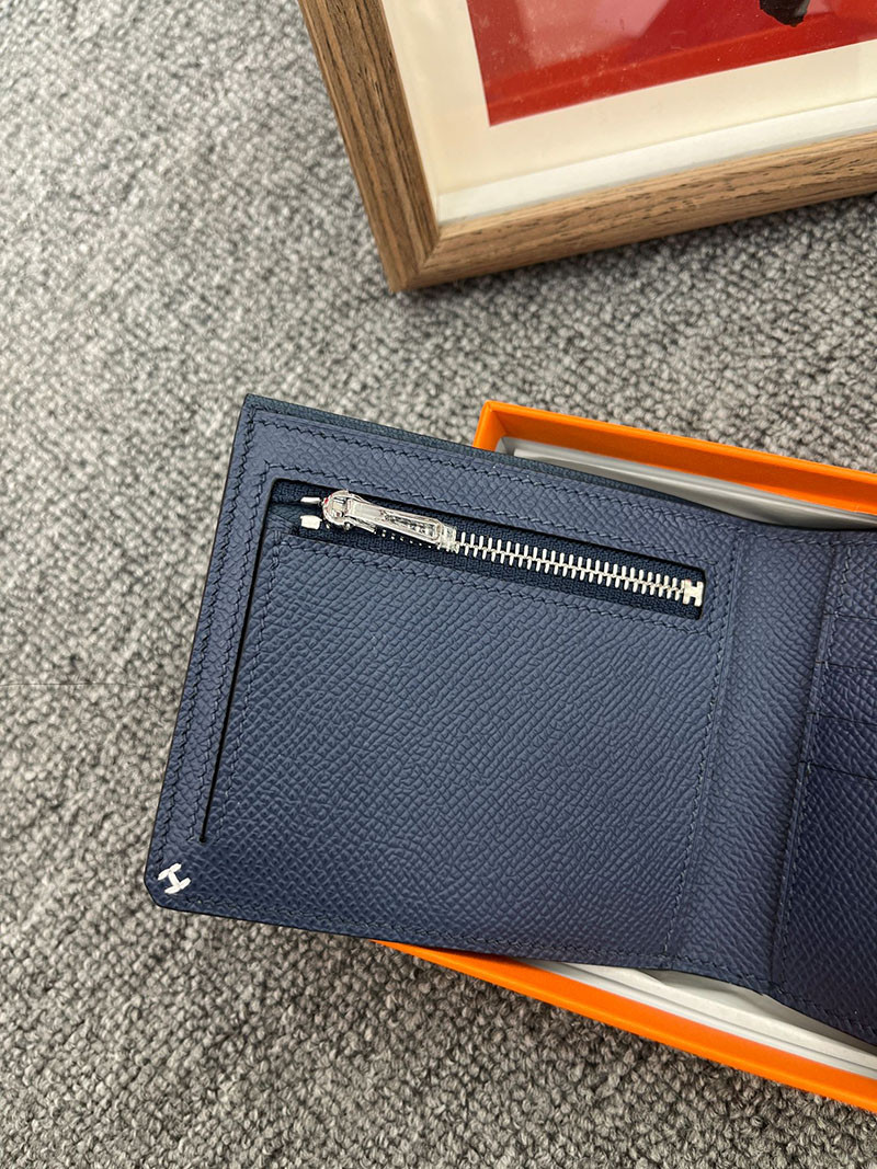 エルメス 財布 コンパクトの通販 HERMES 財布 Hセリエ コンパクト ブルーニュイ ヴォー・エプソン H084531CK2Z エルメス Hセリエ 財布 - 画像 (3)