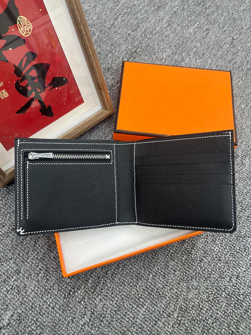 エルメス 財布 コンパクトの通販 HERMES 財布 Hセリエ コンパクト 黒 ヴォー・エプソン 2631667 エルメス ミニ財布 人気 - 画像 (6)
