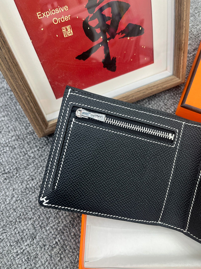 エルメス 財布 コンパクトの通販 HERMES 財布 Hセリエ コンパクト 黒 ヴォー・エプソン 2631667 エルメス ミニ財布 人気 - 画像 (5)