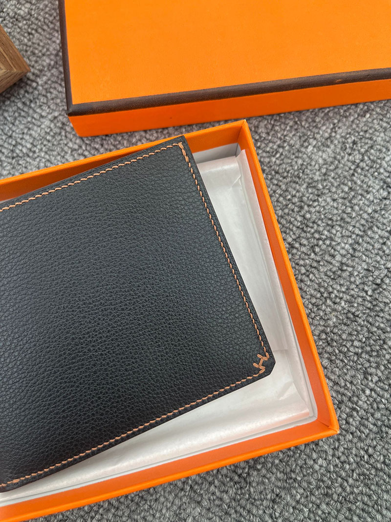 エルメス通販 HERMES 財布 Hセリエ コンパクト ヴェルソ 黒 ゴールド ヴォー・エヴァーカラー H084768CKAB エルメス Hセリエ 財布 - 画像 (8)
