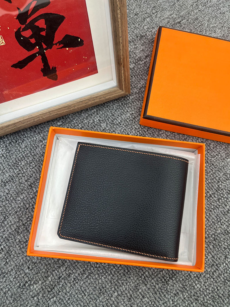 エルメス通販 HERMES 財布 Hセリエ コンパクト ヴェルソ 黒 ゴールド ヴォー・エヴァーカラー H084768CKAB エルメス Hセリエ 財布 - 画像 (7)