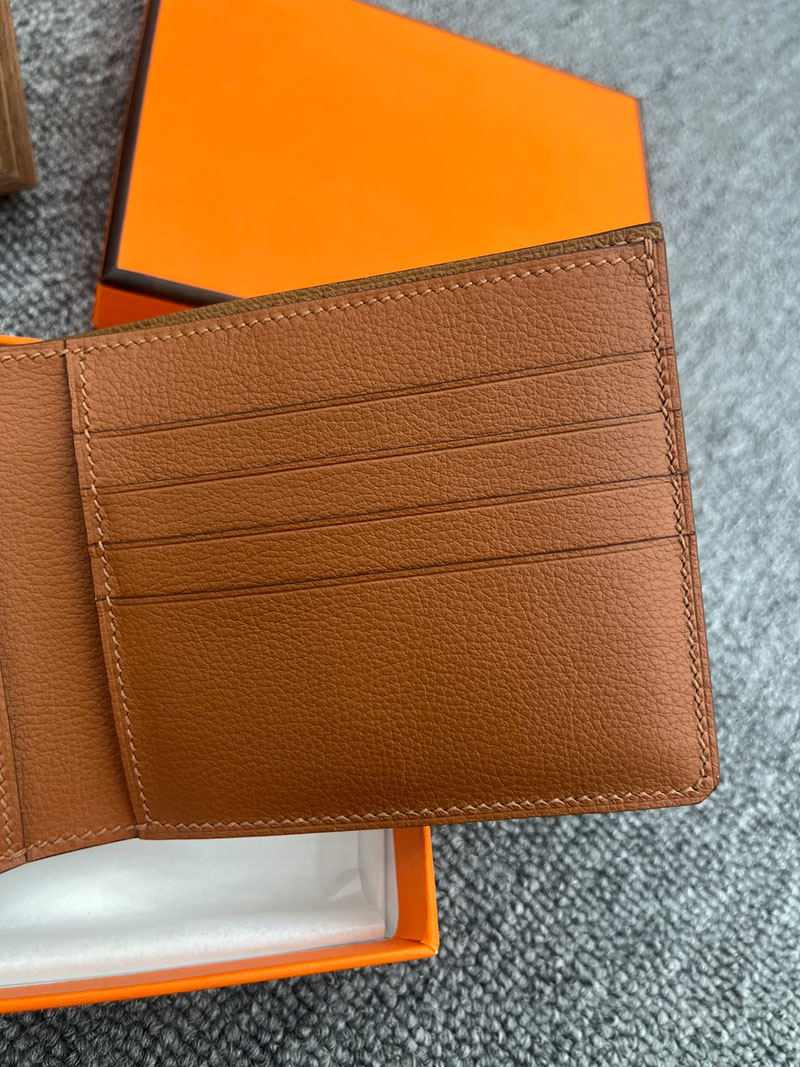 エルメス通販 HERMES 財布 Hセリエ コンパクト ヴェルソ 黒 ゴールド ヴォー・エヴァーカラー H084768CKAB エルメス Hセリエ 財布 - 画像 (5)