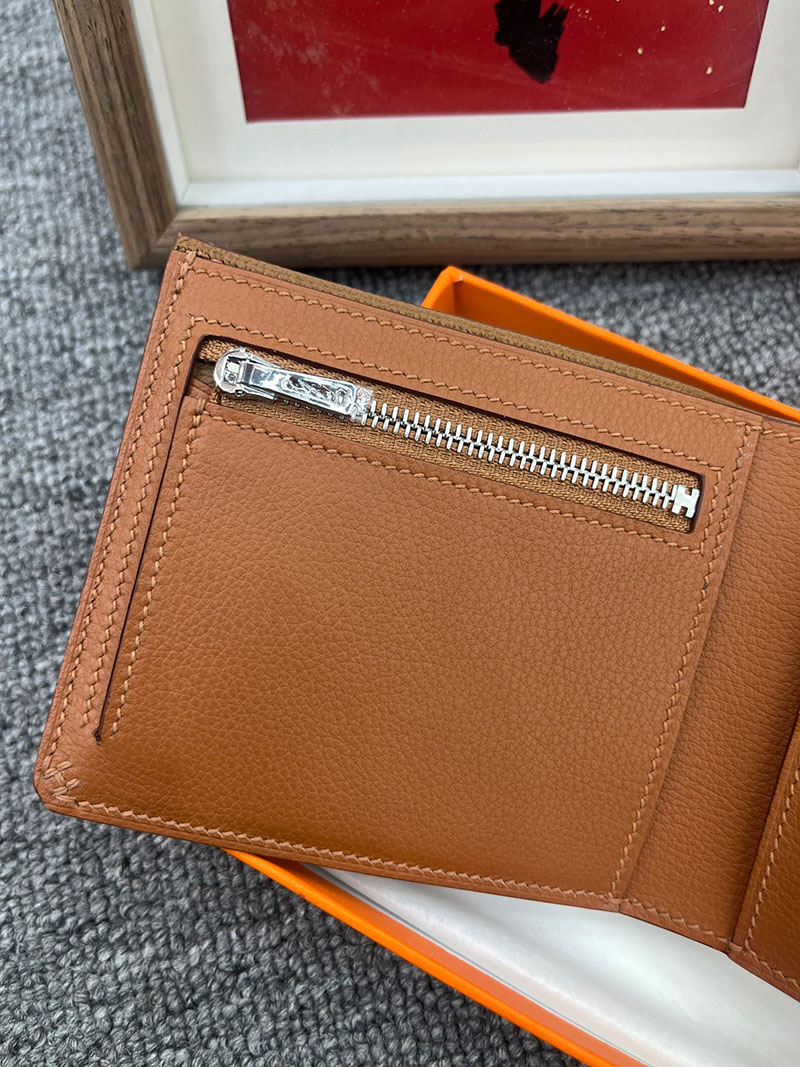 エルメス通販 HERMES 財布 Hセリエ コンパクト ヴェルソ 黒 ゴールド ヴォー・エヴァーカラー H084768CKAB エルメス Hセリエ 財布 - 画像 (4)