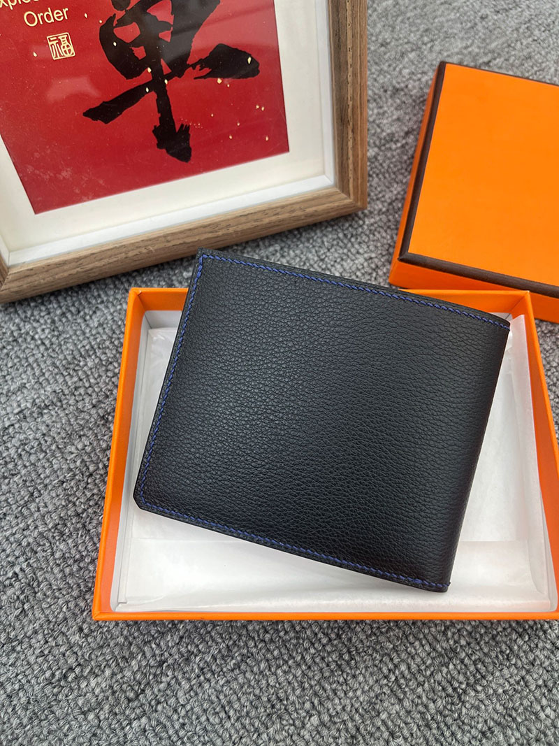 エルメス通販 HERMES 財布 Hセリエ コンパクト ヴェルソ 黒 ブルーイドラ ヴォー・エヴァーカラー 2631675 エルメス 財布 公式 - 画像 (6)