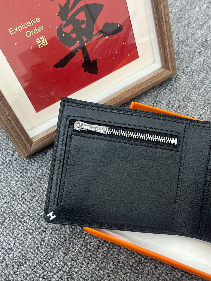 エルメス 財布 コンパクトの通販 HERMES 財布 Hセリエ コンパクト 黒 ヴォー・エヴァーカラー H084594CK89 Hセリエ コンパクト 定価 - 画像 (4)