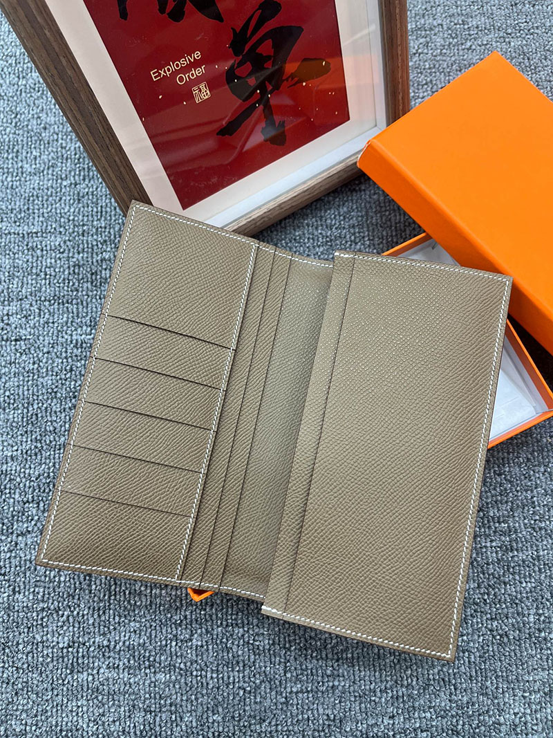 エルメス 財布 MC2の通販 HERMES 財布 ロング MC2・フレミング エトゥープ ヴォー・エプソン H044095CA18 エルメス 長財布 公式 - 画像 (4)