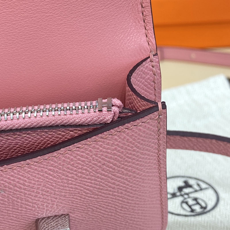 エルメス通販 HERMES 財布 コンスタンス スリム ローズコンフェッティ ヴォー・エプソン シルバー金具 H082060CK1Q コンスタンス スリム 定価 - 画像 (4)