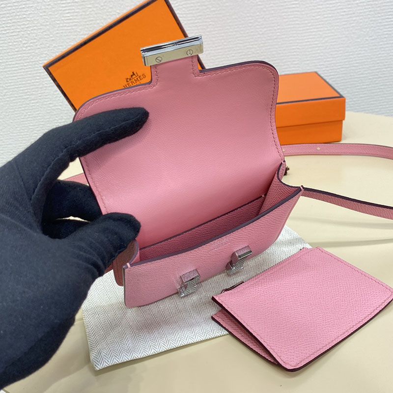 エルメス通販 HERMES 財布 コンスタンス スリム ローズコンフェッティ ヴォー・エプソン シルバー金具 H082060CK1Q コンスタンス スリム 定価 - 画像 (3)