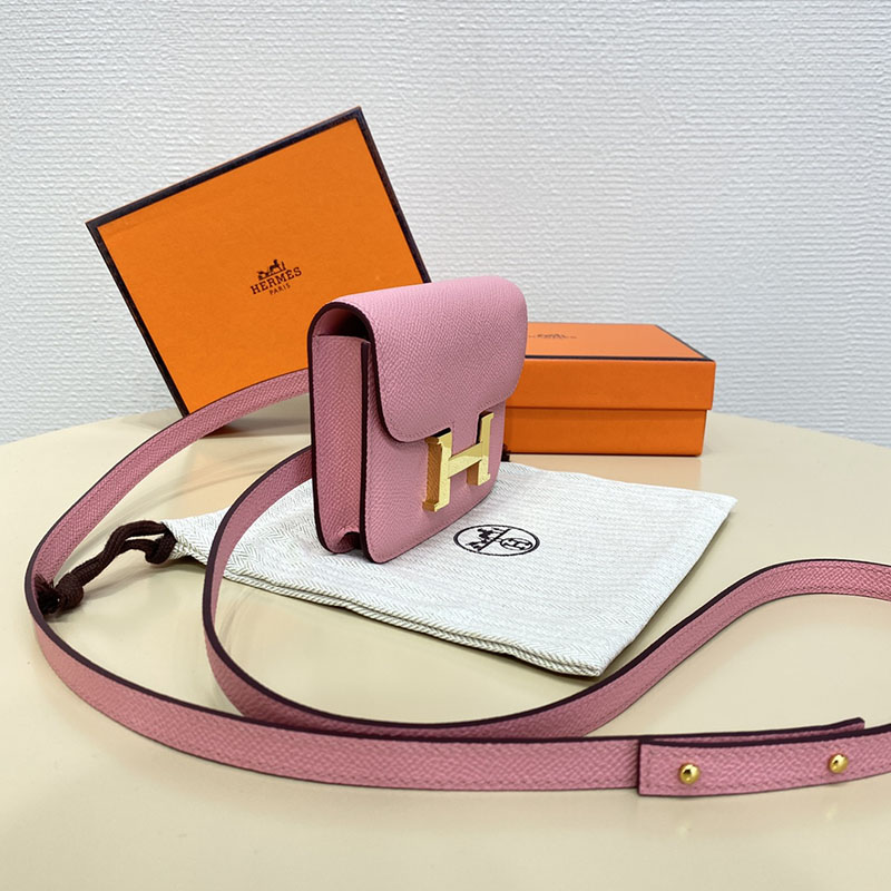 エルメス通販 HERMES 財布 コンスタンス スリム ローズコンフェッティ ヴォー・エプソン ゴールド金具 H082060CC1Q コンスタンス スリム 斜 めがけ - 画像 (10)