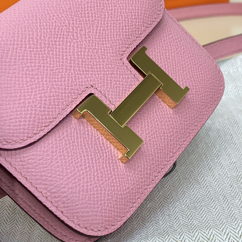 エルメス通販 HERMES 財布 コンスタンス スリム ローズコンフェッティ ヴォー・エプソン ゴールド金具 H082060CC1Q コンスタンス スリム 斜 めがけ - 画像 (7)