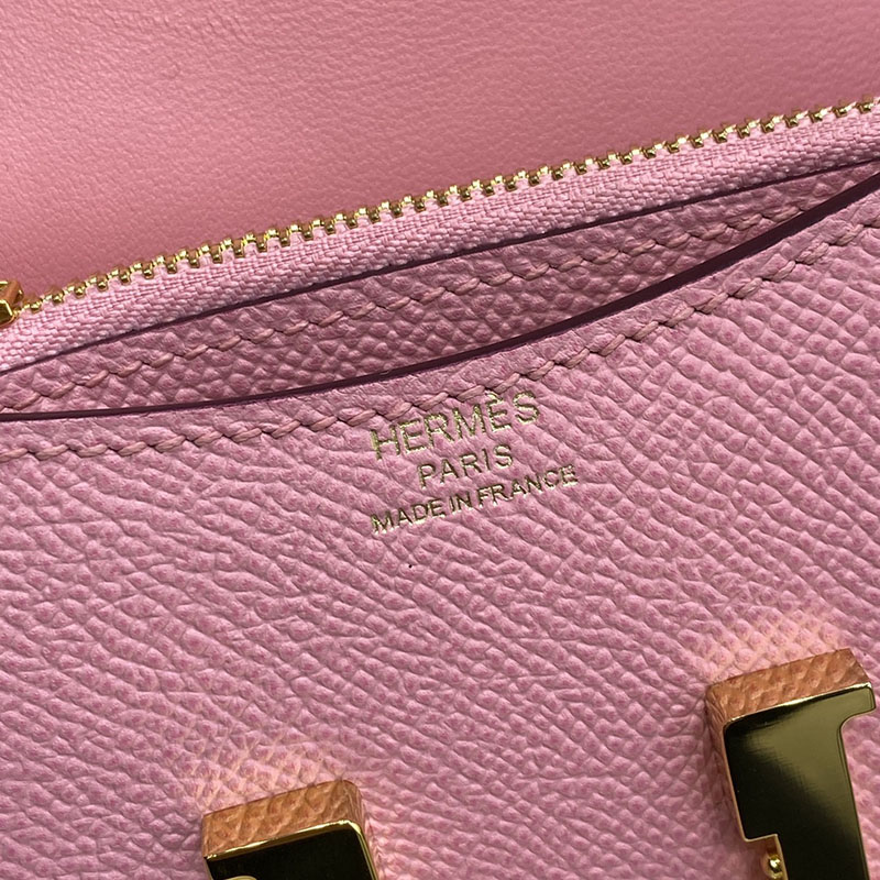 エルメス通販 HERMES 財布 コンスタンス スリム ローズコンフェッティ ヴォー・エプソン ゴールド金具 H082060CC1Q コンスタンス スリム 斜 めがけ - 画像 (5)