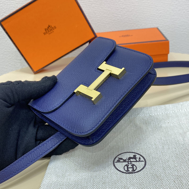 エルメス通販 HERMES 財布 コンスタンス スリム ブルーサフィール ヴォー・エプソン ゴールド金具 H082060CC73 エルメス 財布 偽物 - 画像 (8)
