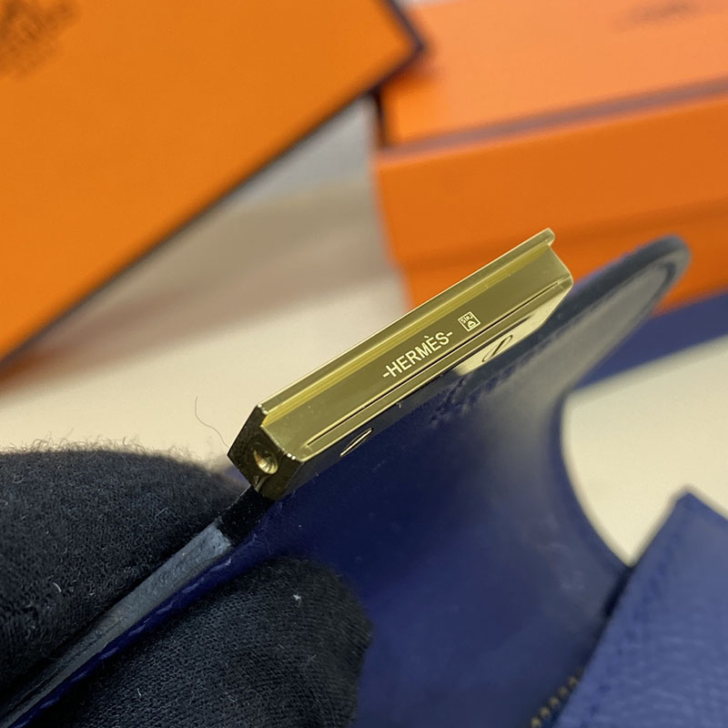 エルメス通販 HERMES 財布 コンスタンス スリム ブルーサフィール ヴォー・エプソン ゴールド金具 H082060CC73 エルメス 財布 偽物 - 画像 (6)