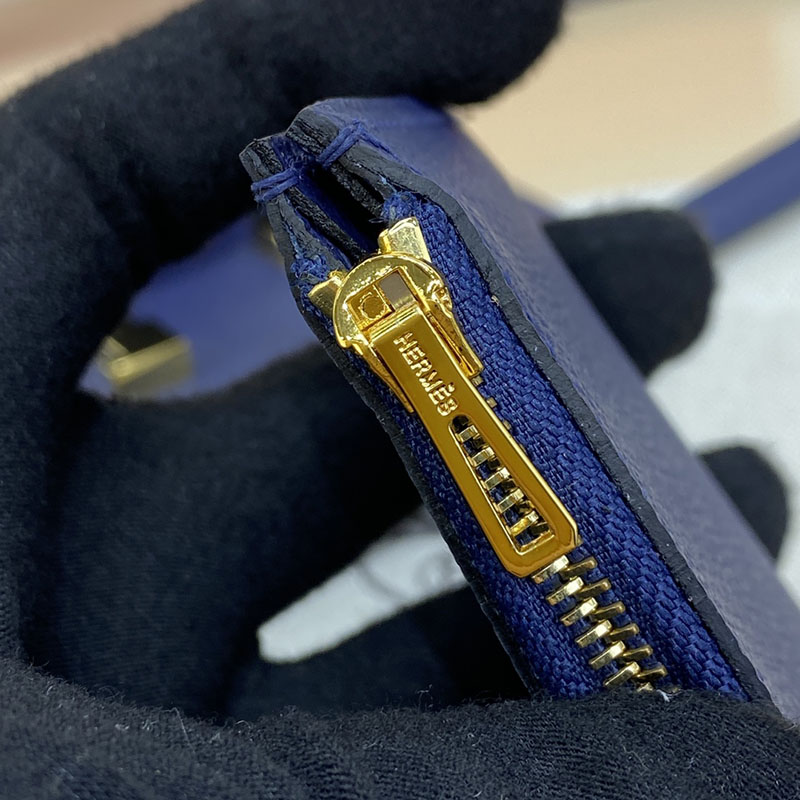 エルメス通販 HERMES 財布 コンスタンス スリム ブルーサフィール ヴォー・エプソン ゴールド金具 H082060CC73 エルメス 財布 偽物 - 画像 (5)