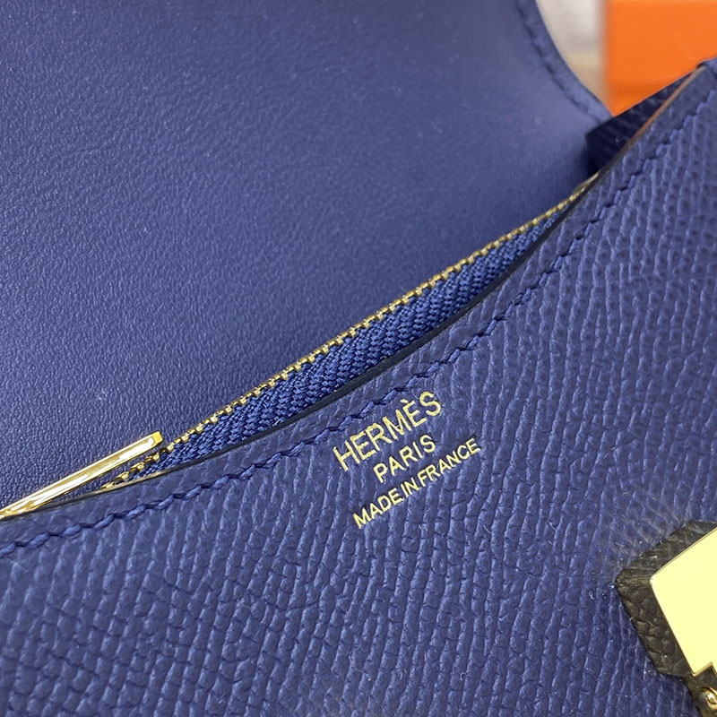 エルメス通販 HERMES 財布 コンスタンス スリム ブルーサフィール ヴォー・エプソン ゴールド金具 H082060CC73 エルメス 財布 偽物 - 画像 (4)