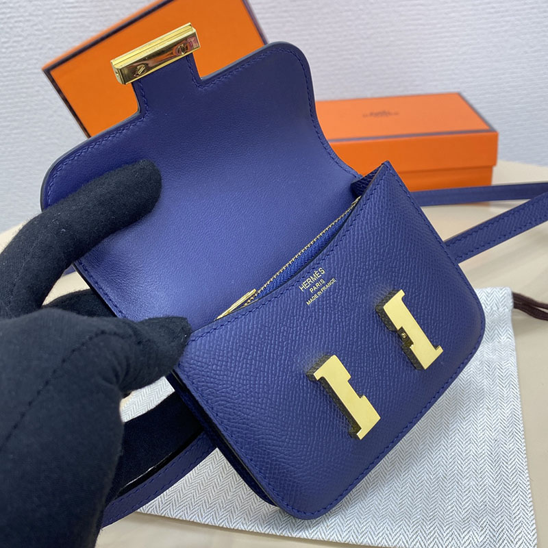 エルメス通販 HERMES 財布 コンスタンス スリム ブルーサフィール ヴォー・エプソン ゴールド金具 H082060CC73 エルメス 財布 偽物 - 画像 (3)