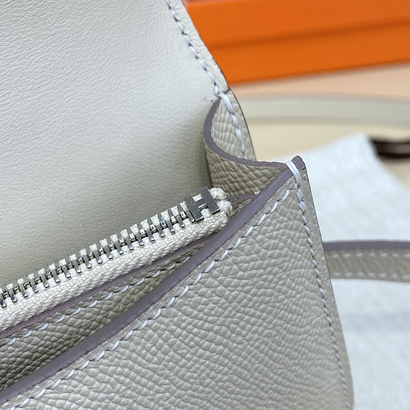 エルメス通販 HERMES 財布 コンスタンス スリム クレ ヴォー・エプソン シルバー金具 H082060CK10 エルメス財布スーパーコピー - 画像 (4)