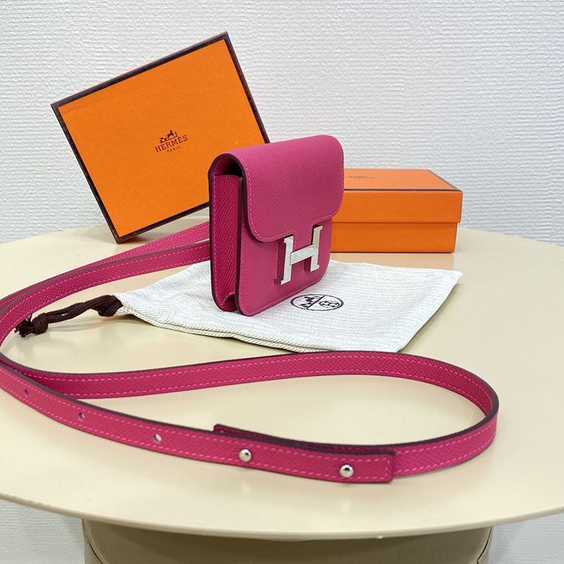 エルメス通販 HERMES 財布 コンスタンス スリム ローズティリアン ヴォー・エプソン シルバー金具 H082060CKE5 エルメス コンスタンス 種類 - 画像 (10)