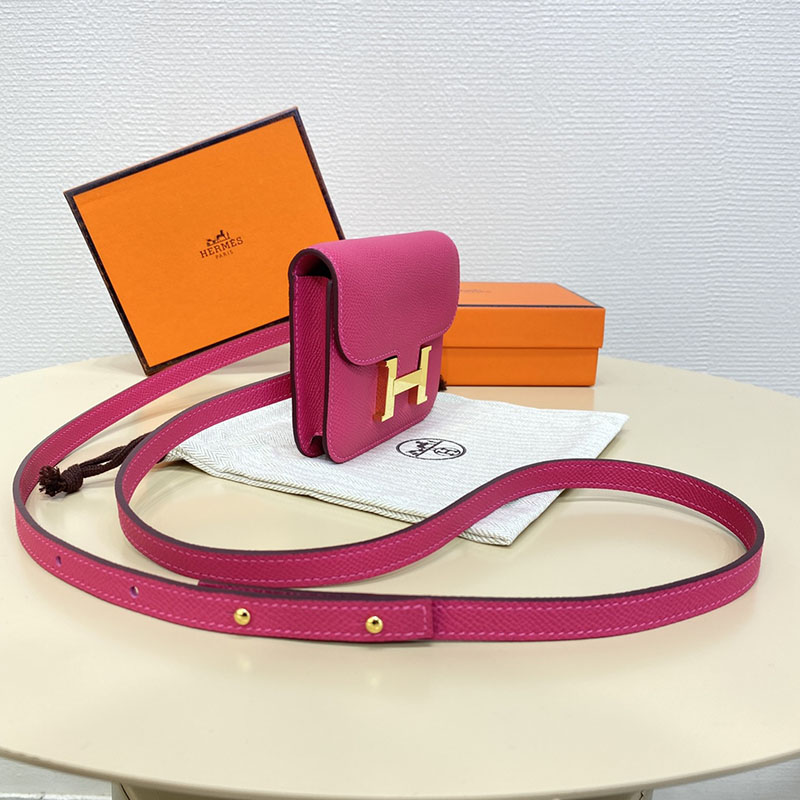 エルメス通販 HERMES 財布 コンスタンス スリム ローズティリアン ヴォー・エプソン ゴールド金具 H082060CCE5 エルメス コンスタンススリム 定価 - 画像 (10)