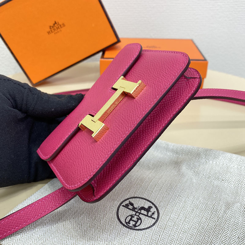 エルメス通販 HERMES 財布 コンスタンス スリム ローズティリアン ヴォー・エプソン ゴールド金具 H082060CCE5 エルメス コンスタンススリム 定価 - 画像 (8)