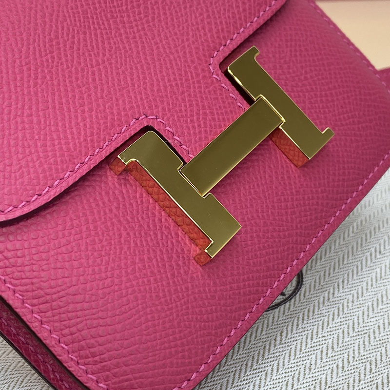 エルメス通販 HERMES 財布 コンスタンス スリム ローズティリアン ヴォー・エプソン ゴールド金具 H082060CCE5 エルメス コンスタンススリム 定価 - 画像 (7)
